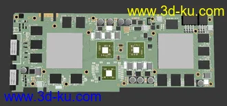 3D打印模型电路板 主板的图片