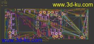 3D打印模型电路板 主板的图片