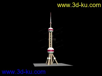 3D打印模型自制东方明珠的图片