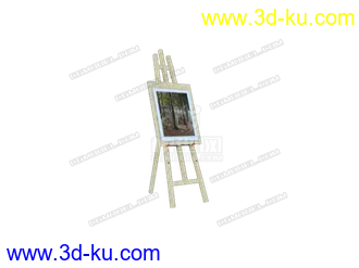 3D打印模型画板支架 滑板的图片