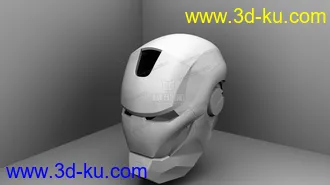 3D打印模型钢铁侠头盔的图片