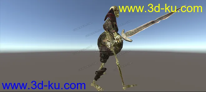 带有全套动作，贴图、材质的骷髅战士（弓箭手）模型的图片3