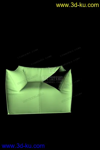 3D打印模型单个物体，单人沙发的图片