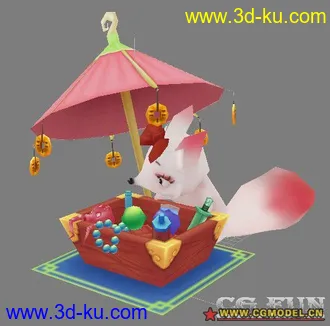 3D打印模型【MAX9】超可爱有动作的小狐狸4款~的图片