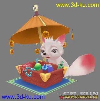 3D打印模型【MAX9】超可爱有动作的小狐狸4款~的图片