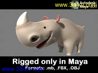 3D打印模型犀牛犀牛犀牛犀牛的图片