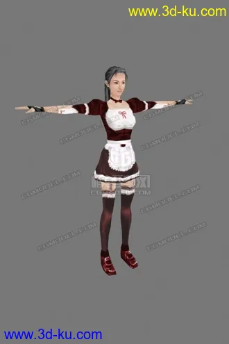 3D打印模型女傭的图片