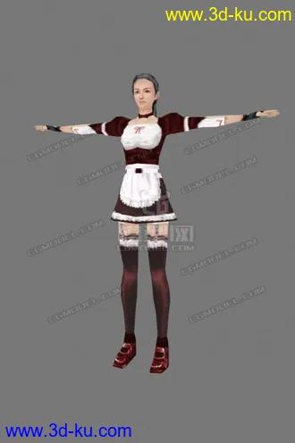 3D打印模型女傭的图片