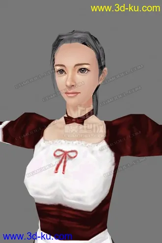 3D打印模型女傭的图片