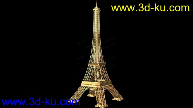 法国 巴黎 埃菲尔铁塔模型的图片1