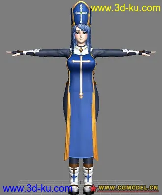 勇者战魔王（修女和魔王的模型）的图片