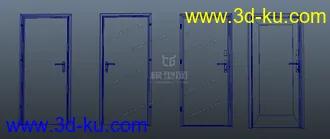 3D打印模型超低模写实大门四款任选的图片