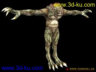 3D打印模型生化危机 24 T-POSE monsters grabed from the two Chronicles of Resident Evil的图片