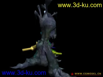 3D打印模型树皮怪+++骨骼+++全套动作++贴图的图片