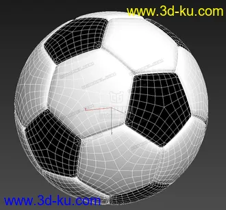 3D打印模型现学现做的足球，希望能多交流学习。的图片