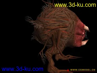 3D打印模型树藤怪++++骨骼+++全套动画+++++贴图的图片