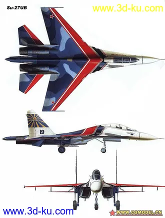 3D打印模型高模 SU27的图片