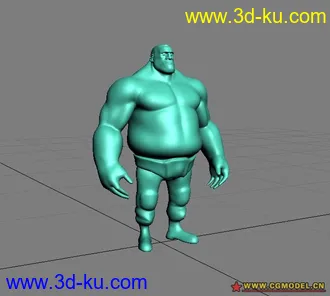 3D打印模型高模——壮汉的图片