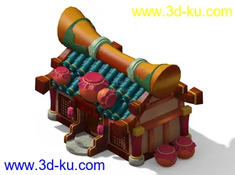 3D打印模型Q版小茶馆的图片