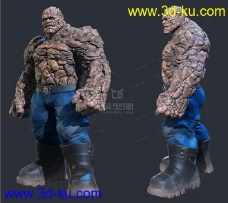 3D打印模型免费 石头人的图片