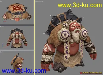 3D打印模型壮老头的图片