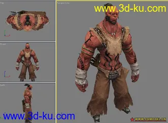 3D打印模型有肌肉的男人的图片