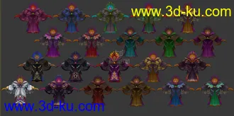 3D打印模型鸦人，各种变色，可以参考颜色搭配，贴图清晰的图片