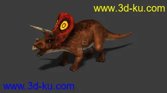 3D打印模型影视级三角龙，免费的图片