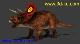 3D打印模型影视级三角龙，免费的图片