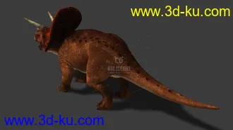 3D打印模型影视级三角龙，免费的图片
