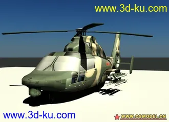 3D打印模型没事做着玩的 现役陆航 直-9低模的图片