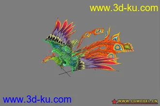 3D打印模型超好看的凤凰，带骨骼的图片