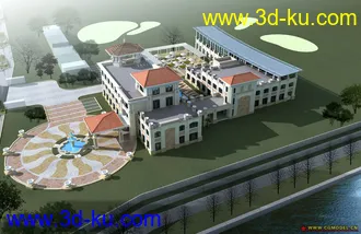 3D打印模型旧楼改建的图片