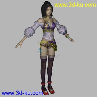 3D打印模型古代女子，精模的图片