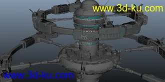 3D打印模型双环太空站的图片