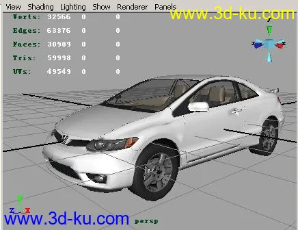 Maya_高精名车模型 [Honda_Civic]的图片1