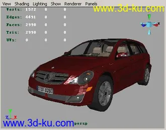 Maya_高精名车模型 [Mercedes_R-Class]的图片