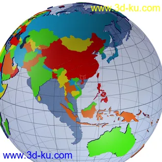 3D打印模型3D地球的图片