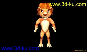 3D打印模型游戏小狮子的图片