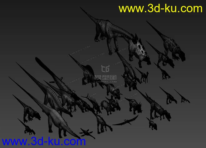一堆恐龙模型的图片2