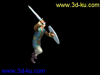 3D打印模型剑盾单打的图片