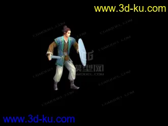 3D打印模型剑盾单打的图片
