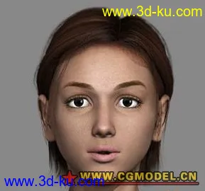 做的很精致的女体模型（含全套UV材质贴图）的图片