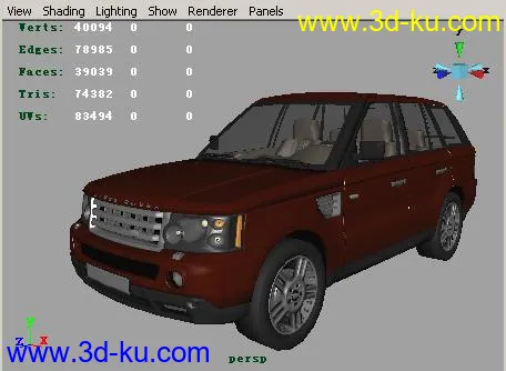 Maya_高精名车模型 [RangeRover]的图片1