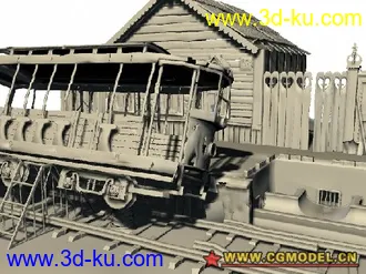 3D打印模型火车站的图片