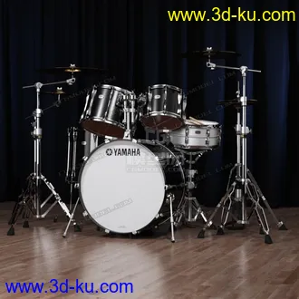 3D打印模型原创一套雅马哈架子鼓    架子鼓  乐器的图片