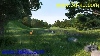 3D打印模型《小鹿场景》文件重新上传，修正上次丢贴图的图片