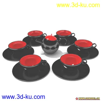 3D打印模型Archmodels 57茶具的图片