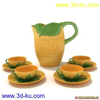 3D打印模型Archmodels 57茶具的图片