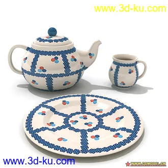 3D打印模型Archmodels 57茶具的图片
